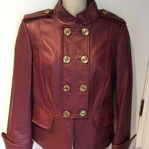 Never worn Ellen Tracy leather jacket